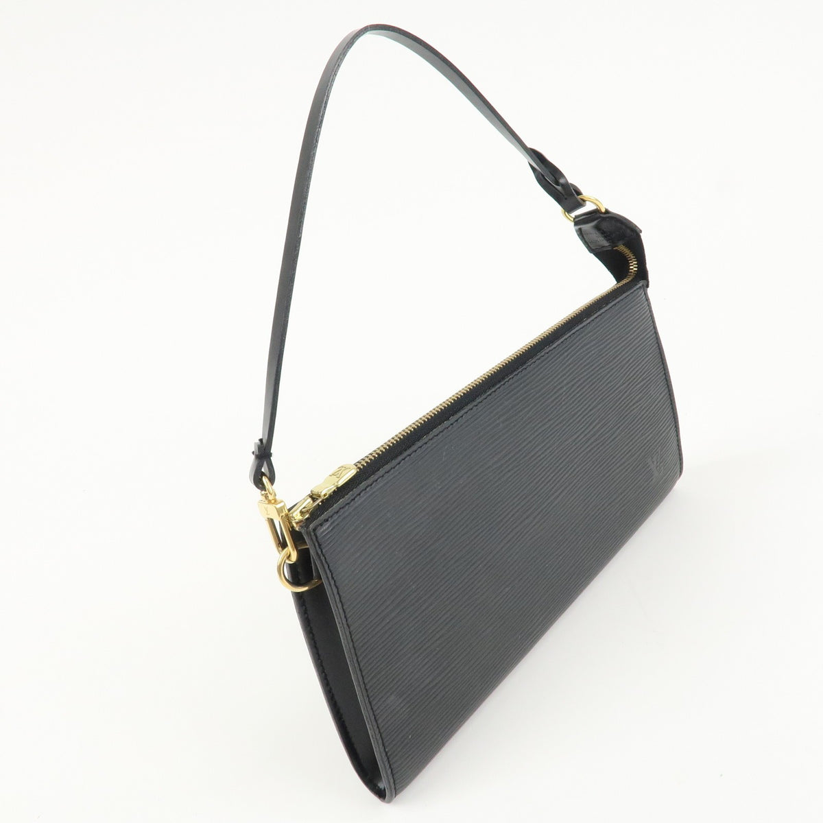 Louis Vuitton Epi Pochette Accessoires Hand Bag Noir M52942 Authentic Used F/S3