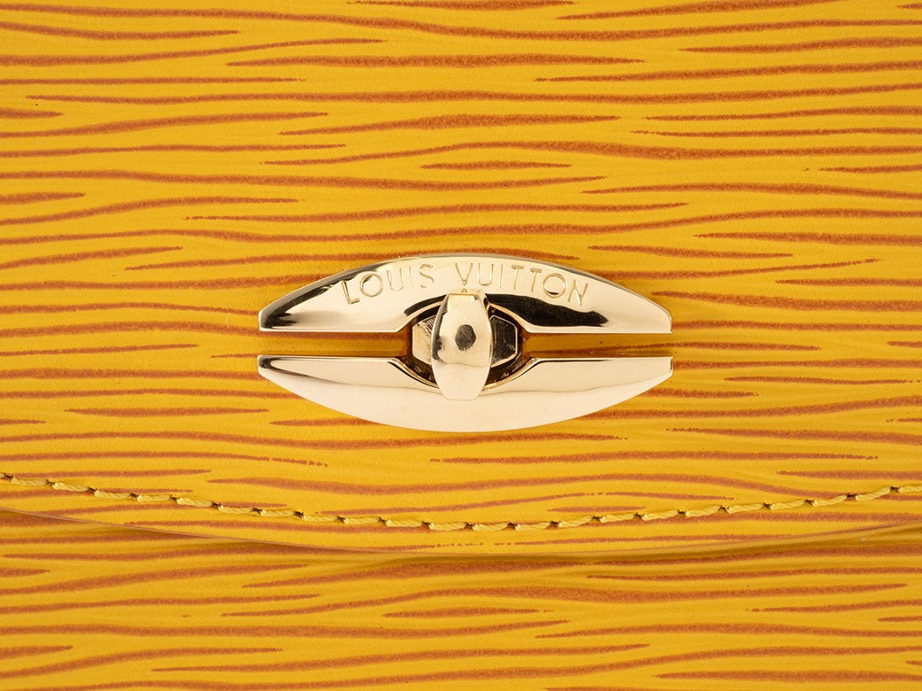 Auth LOUIS VUITTON Handbag Marselb Epi Tassili Yellow M52379 Reuse Used5