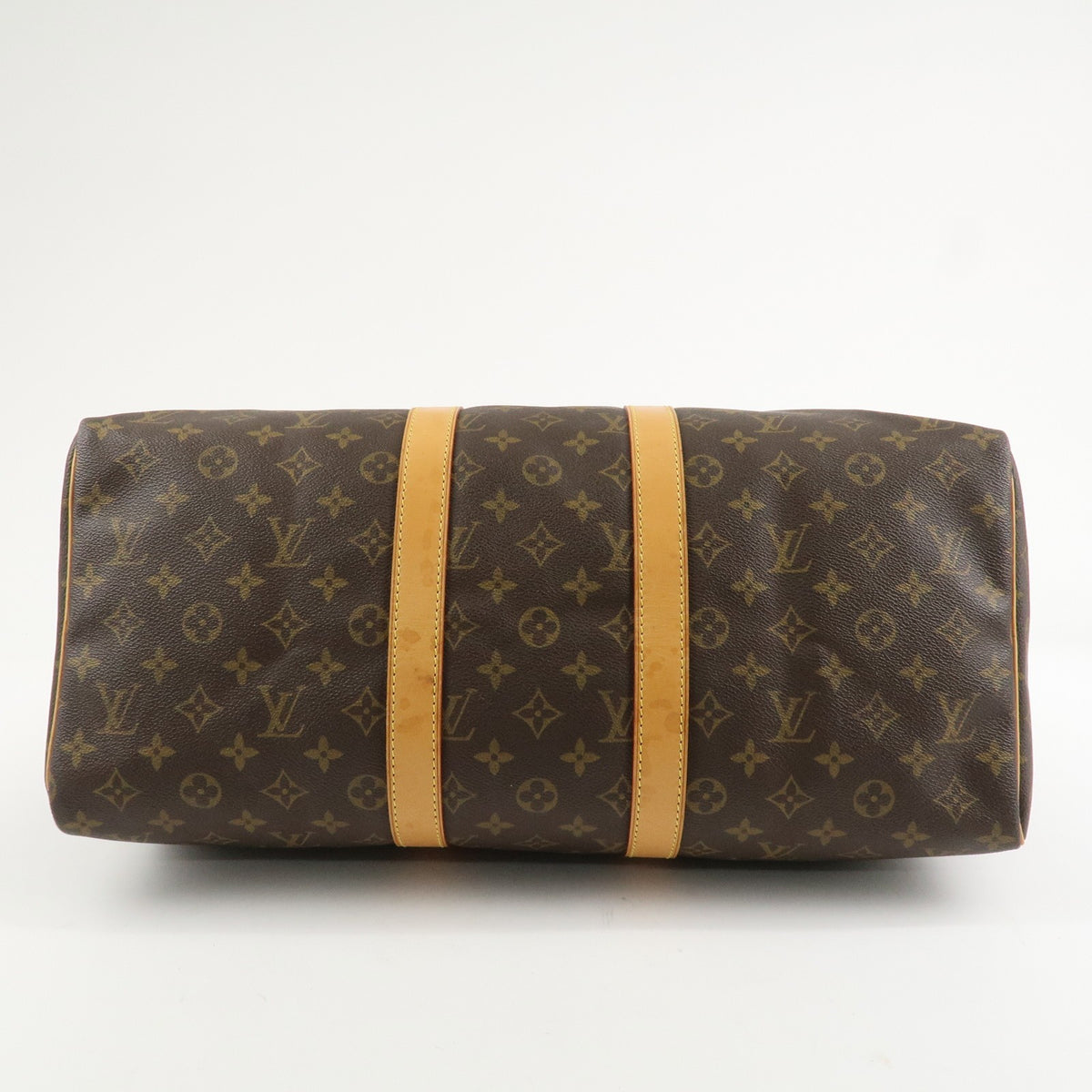 Louis Vuitton Monogram Keep All 45 Boston Bag Brown M41428 Authentic Used F/S4