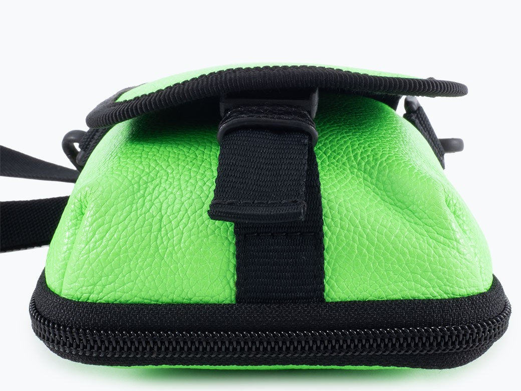 BALENCIAGA Explorer Crossbody Shoulder Bag Green Leather 593329 Pouch Preowned16