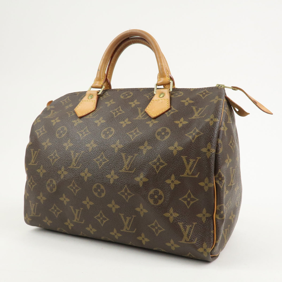 Louis Vuitton Monogram Speedy 30 Boston Bag Hand Bag Brown M41526 Auth Used F/S2