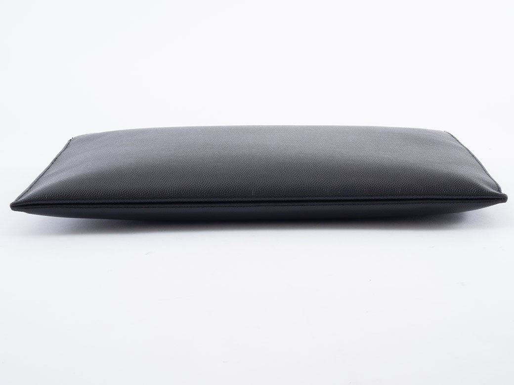 Auth Saint Laurent Clutch Bag Second Bag Pouch Black 397294 Reuse Used Preowned13