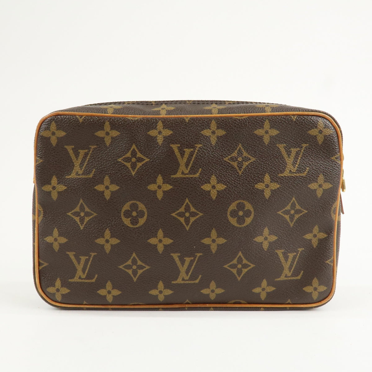Louis Vuitton Monogram Compiegne 28 Pouch Clutch Bag Brown M51845 Auth Used F/S1
