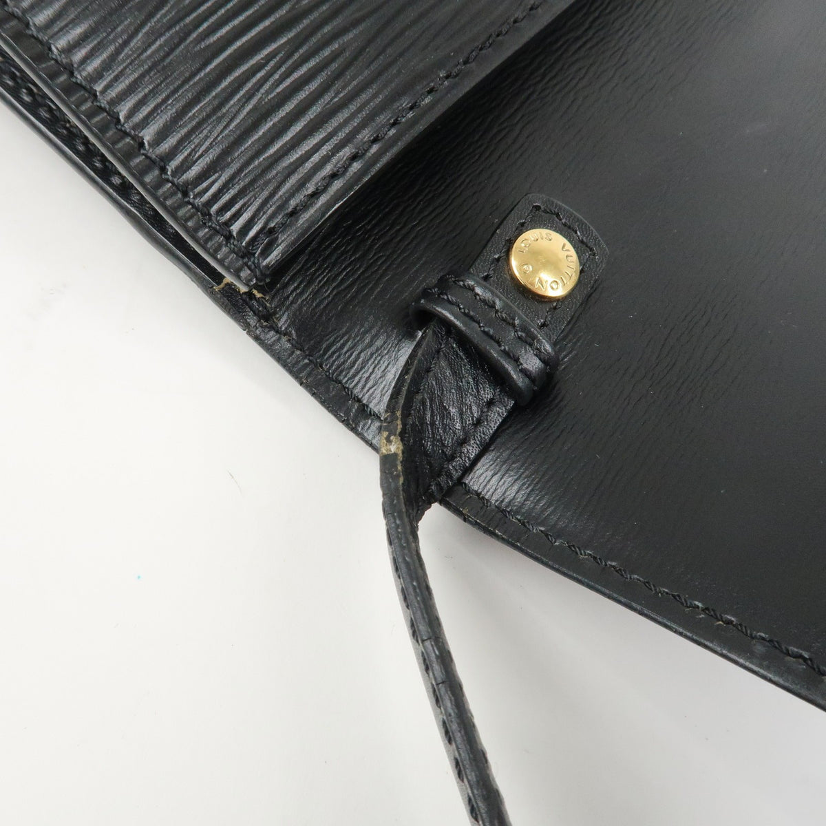 LOUIS VUITTON Arche Epi Leather Noir Black Small Convertible Bag Preowned Auth11