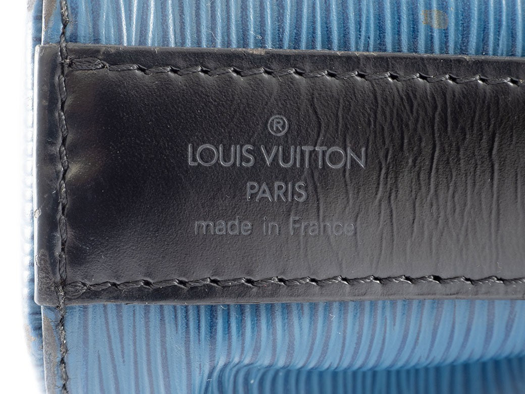 Louis Vuitton Sac D'epaule Epi Leather Shoulder Bag Blue Bicolor Preowned Auth7