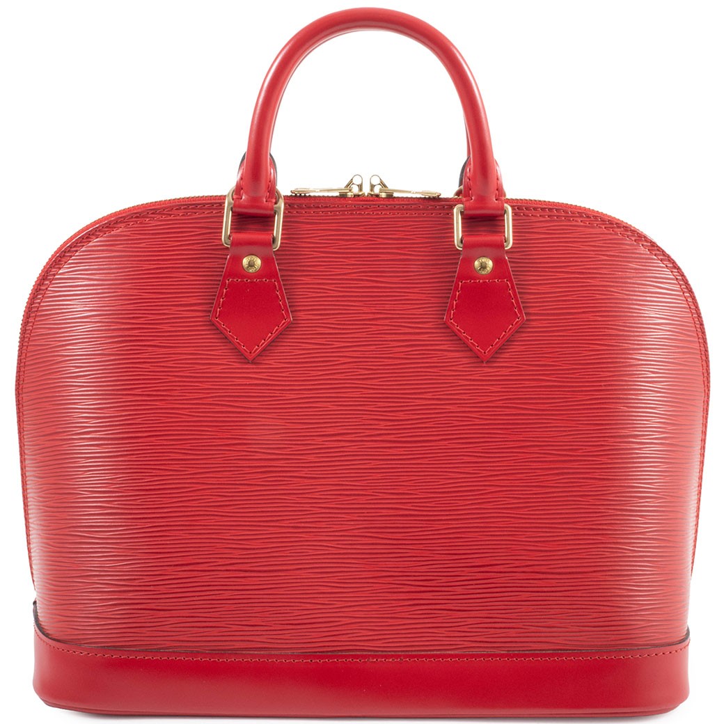 LOUIS VUITTON Alma PM Epi Leather Handbag Red Tote Bag Womens M52147 Preowned1