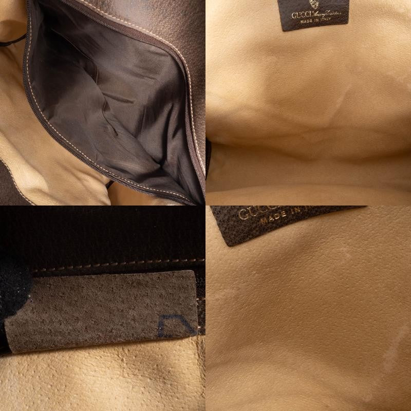 GUCCI Old Gucci Web Line Sherry Handbag Shoulder Interlocking Preowned Auth20