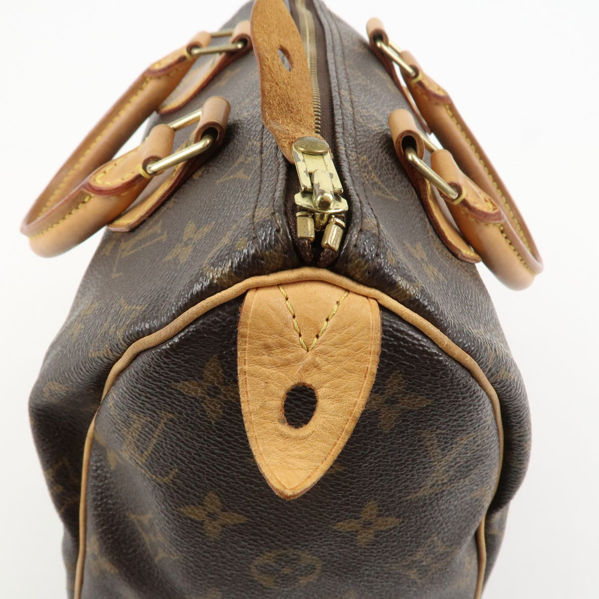 Louis Vuitton Monogram Speedy 25 Boston Bag Hand Bag Brown M41528 Preowned Auth5