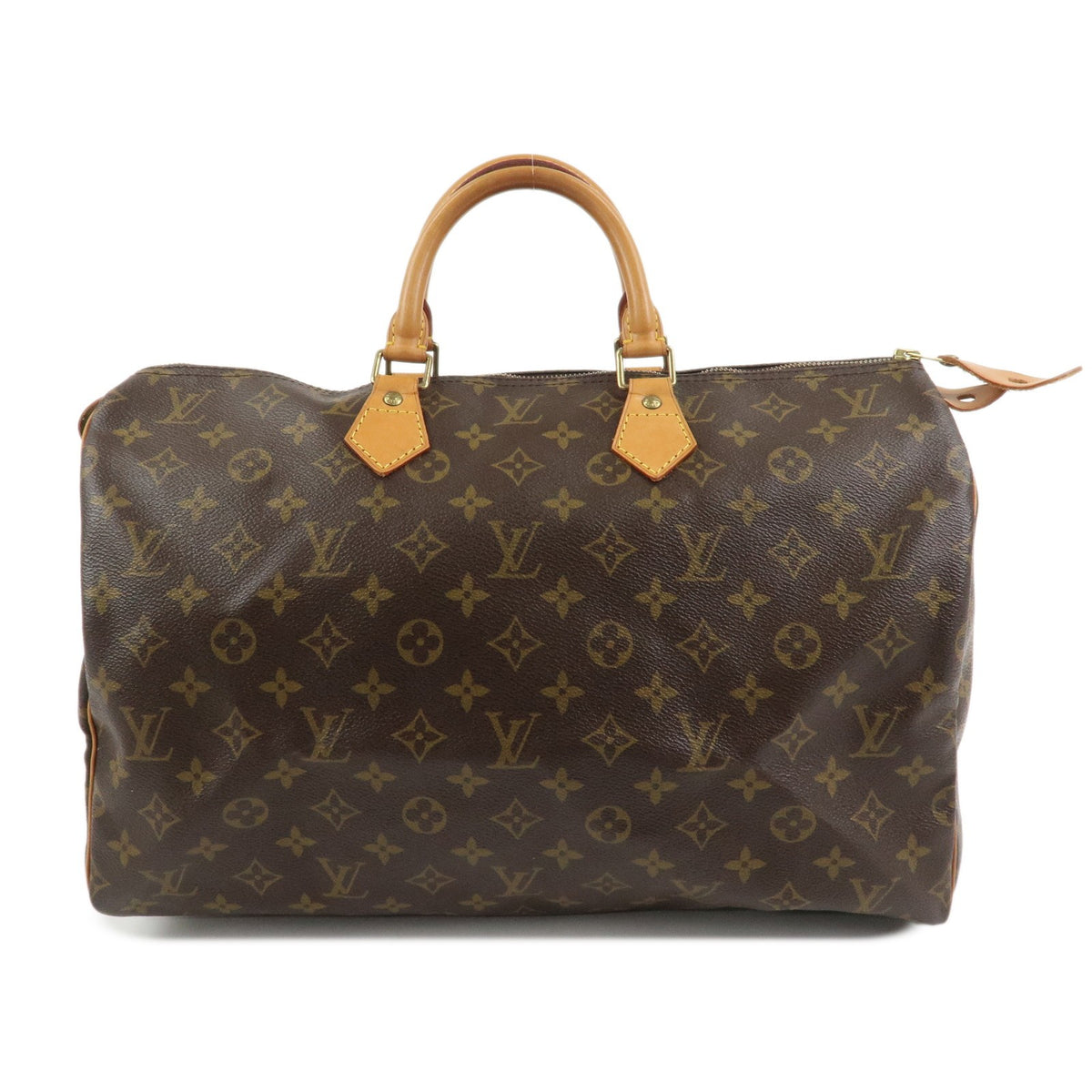 Louis Vuitton Monogram Speedy 40 Hand Bag Boston Bag Brown M41522 Auth Used F/S0