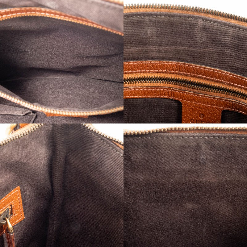 GUCCI GG Canvas Studded Beige Brown Crossbody Shoulder Bag 120894 Preowned Auth17