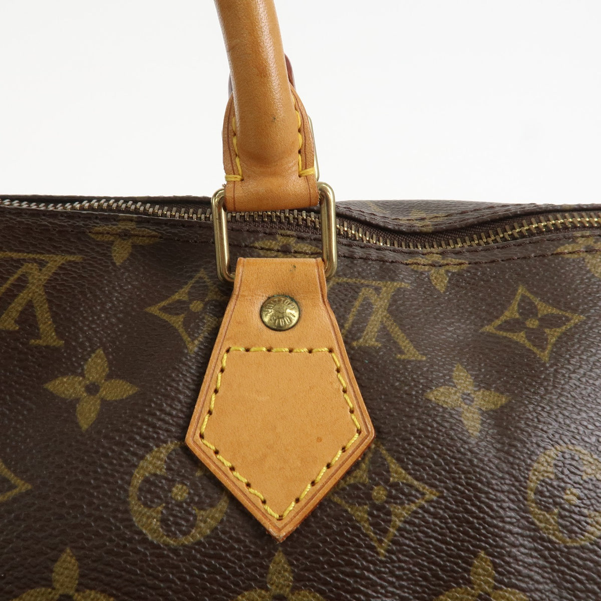 Louis Vuitton Monogram Speedy 40 Hand Bag Boston Bag Brown M41522 Auth Used F/S8