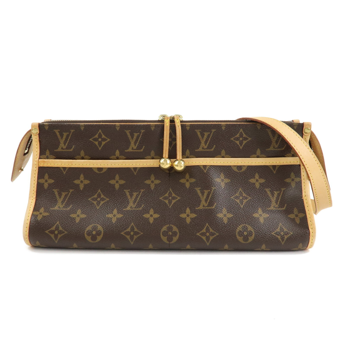 Louis Vuitton Monogram Popincourt Long Shoulder Bag Brown Large Preowned Auth0