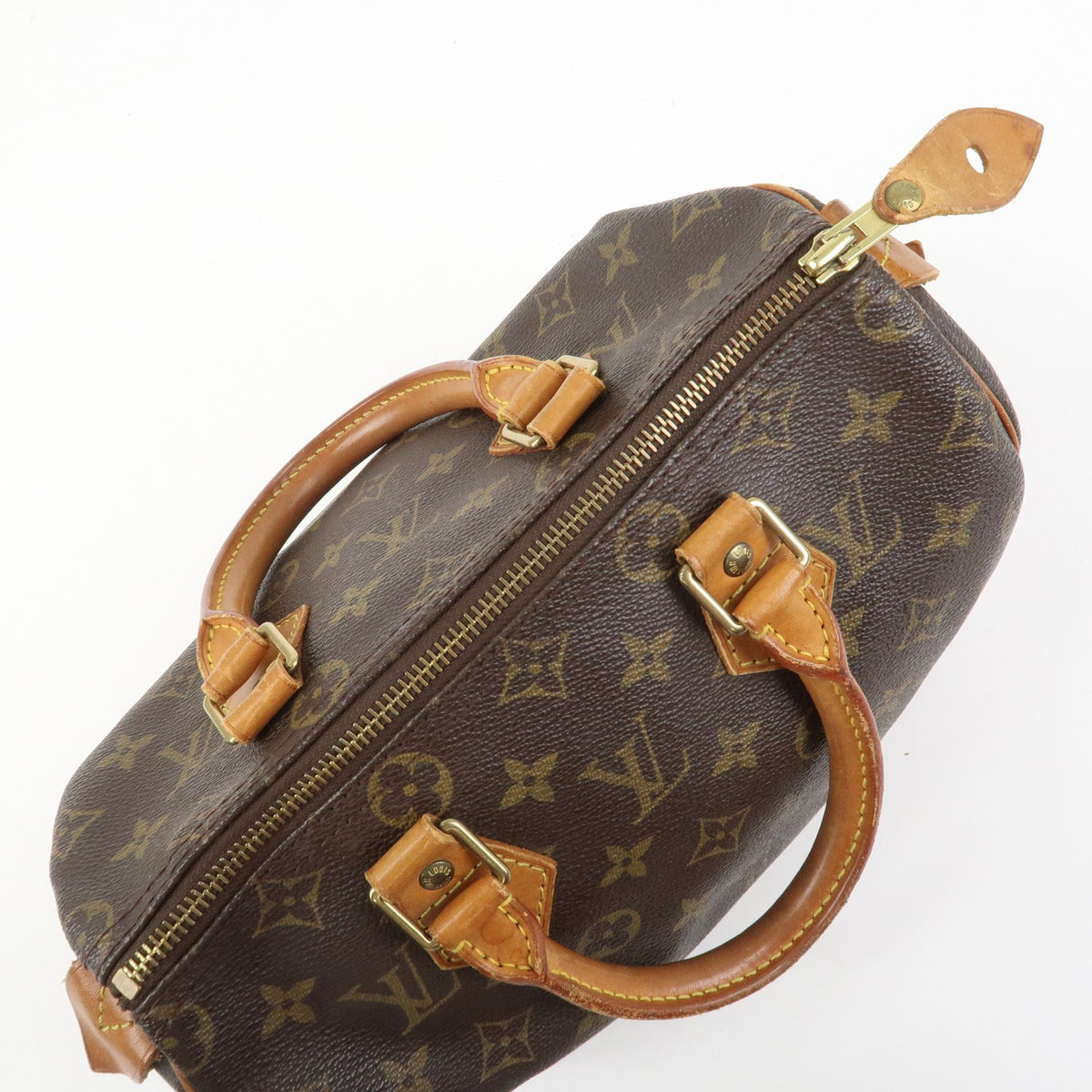 Louis Vuitton Monogram Speedy 25 Boston Bag Hand Bag Brown M41528 Auth Used F/S17