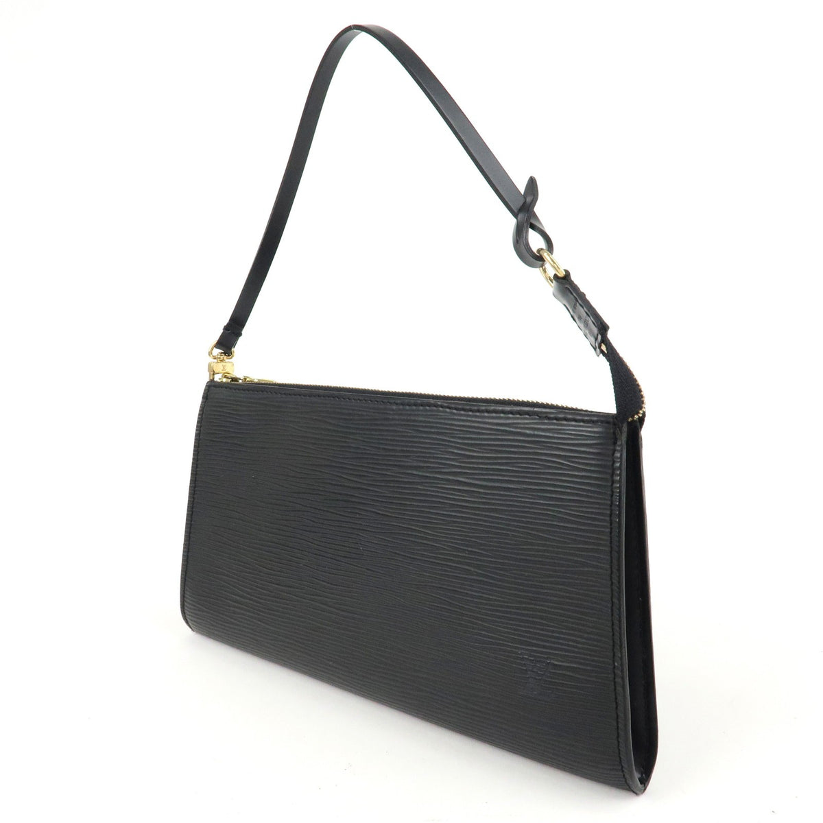 LOUIS VUITTON Pochette Accessoires Black Epi Leather Handbag M52942 Preowned2