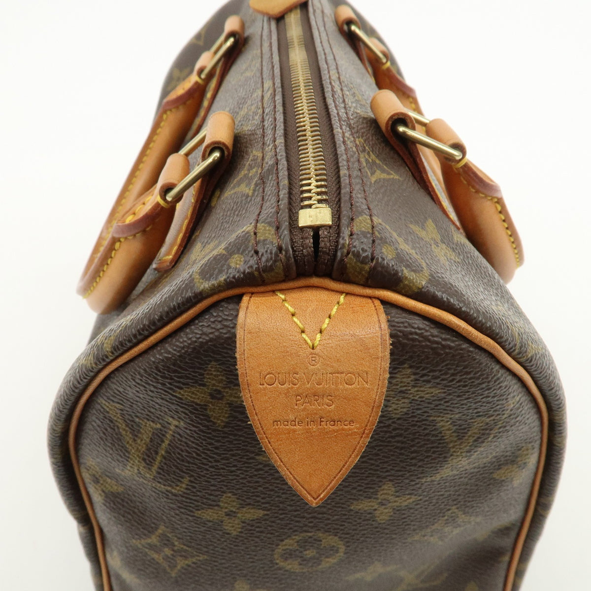 Louis Vuitton Monogram Speedy 25 Boston Bag Hand Bag Brown M41528 Auth Used F/S13