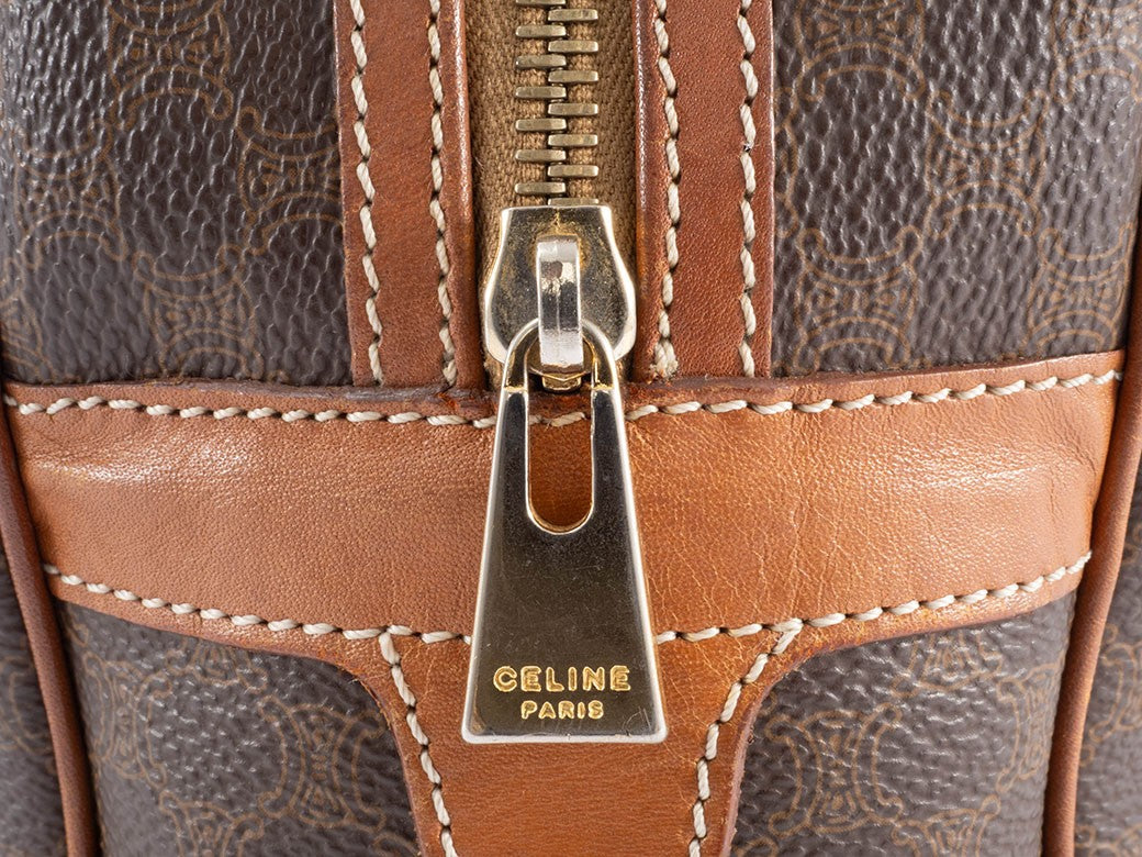 Celine Bag Macadam Handbag Brown MC97 Reuse Used Preowned18