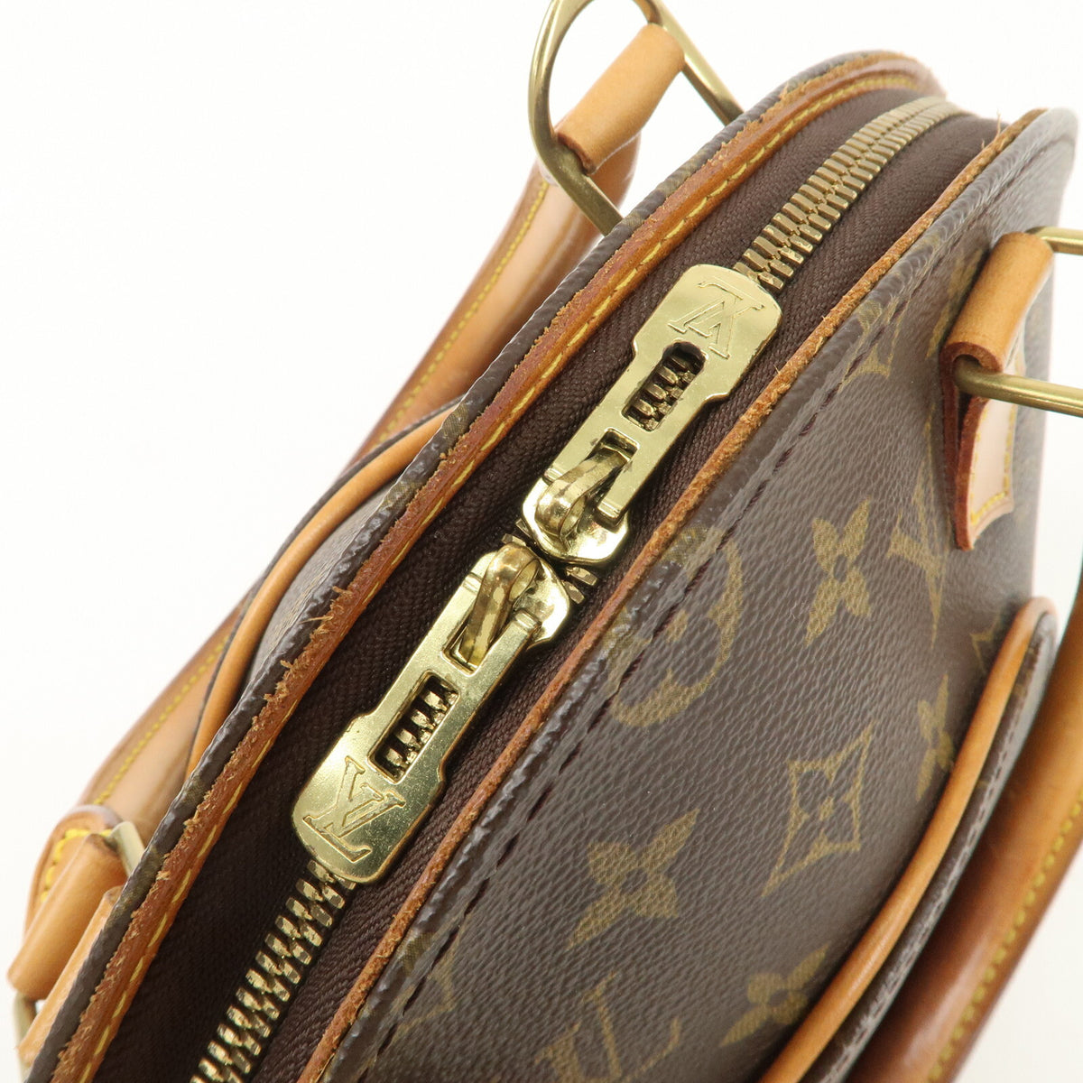 Authentic Louis Vuitton Monogram Ellipse PM Hand Bag Brown M51127 Used F/S17
