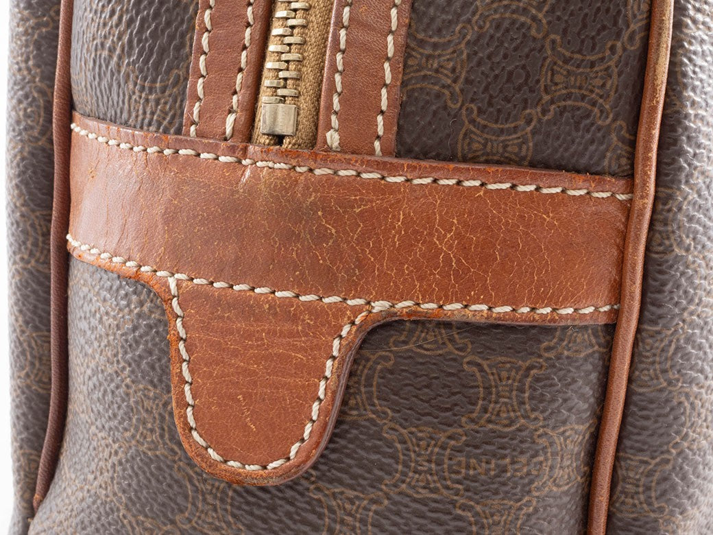 Celine Bag Macadam Handbag Brown MC97 Reuse Used Preowned16