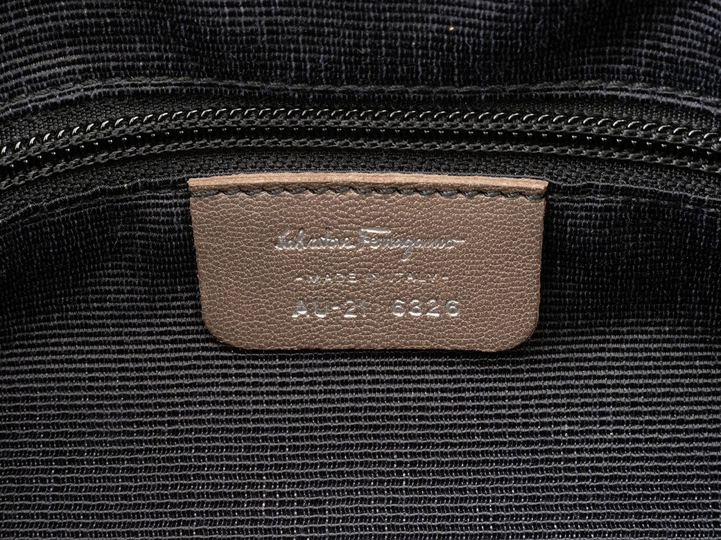 Salvatore Ferragamo Bag Gancini Canvas Handbag AU216326 Reuse Used Preowned7