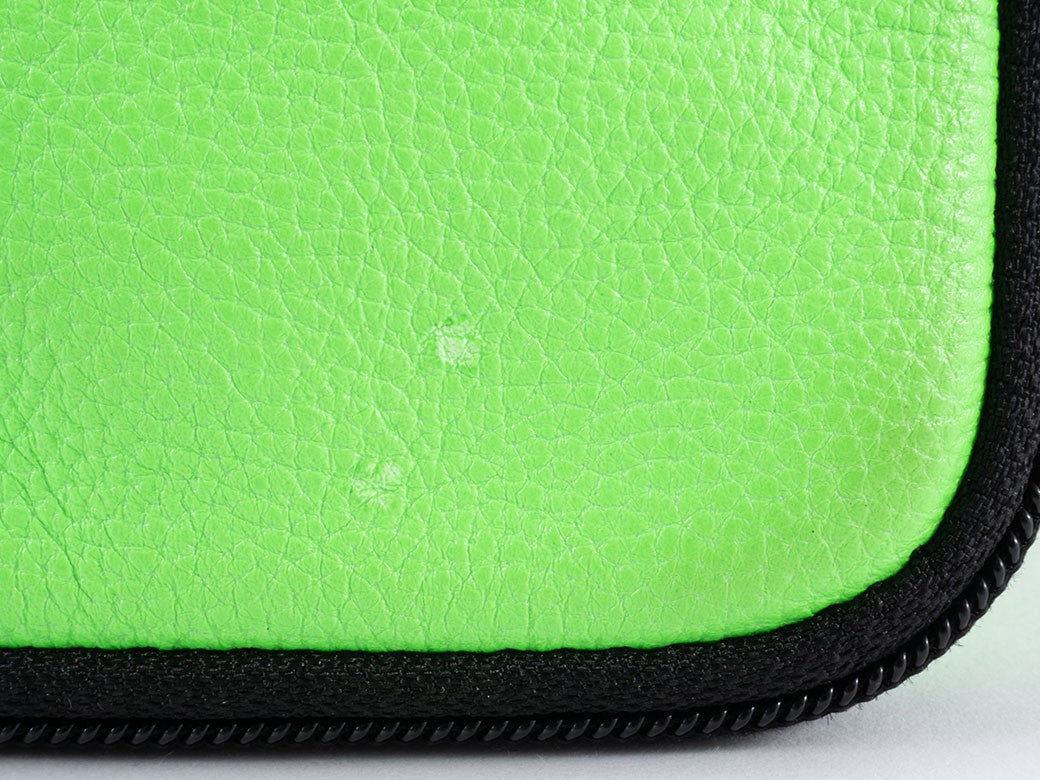 BALENCIAGA Explorer Crossbody Shoulder Bag Green Leather 593329 Pouch Preowned6
