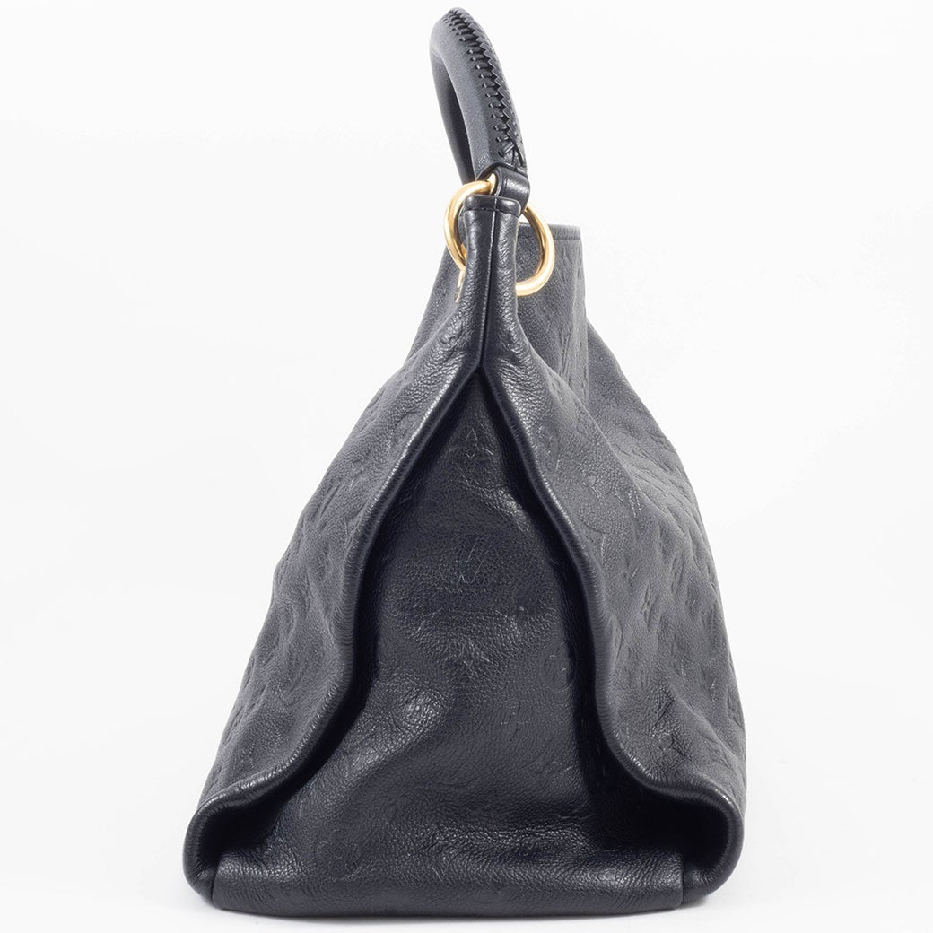 LOUIS VUITTON Artsy MM Monogram Empreinte Infini Leather Hobo Shoulder Bag Auth6