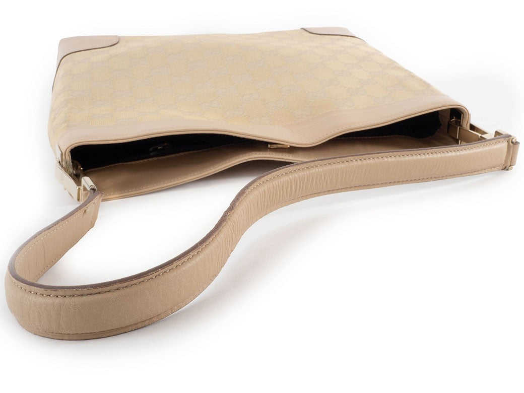 Gucci Bag GG Canvas Shoulder Bag Women's oneshoulder bag Beige Used Reuse4