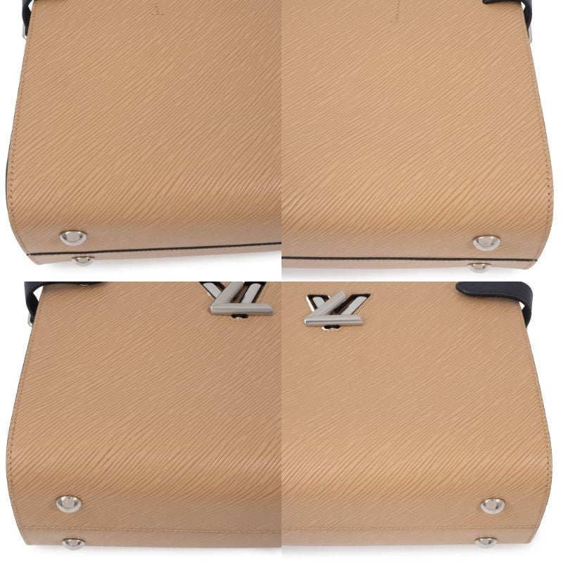 LOUIS VUITTON Twist Tote Bag Epi Camel Short Crossbody Shoulder Bag Preowned10