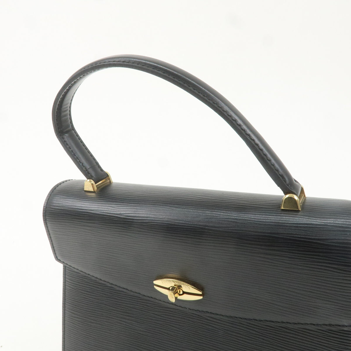 LOUIS VUITTON Malesherbes Handbag Epi Leather Black Noir M52372 Preowned Auth5