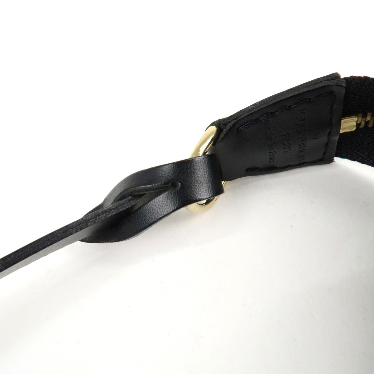LOUIS VUITTON Pochette Accessoires Black Epi Leather Handbag M52942 Preowned10