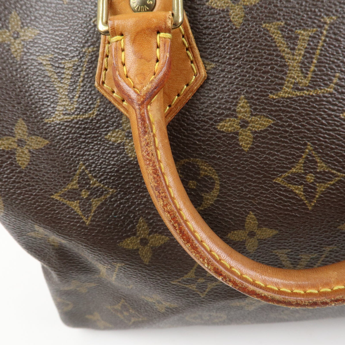 Louis Vuitton Monogram Speedy 25 Boston Bag Hand Bag Brown M41528 Auth Used F/S8