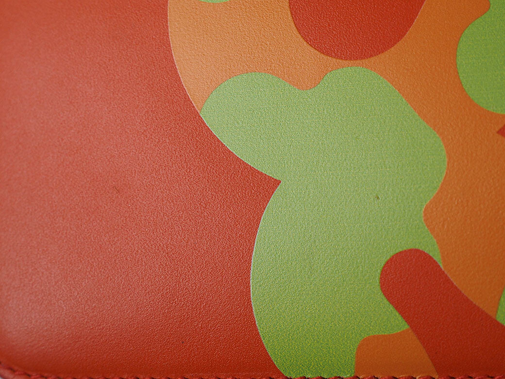 Comme des Garçons Ruby Eye Clutch Clutch Bag Second Bag Orange Leather Pouch L5