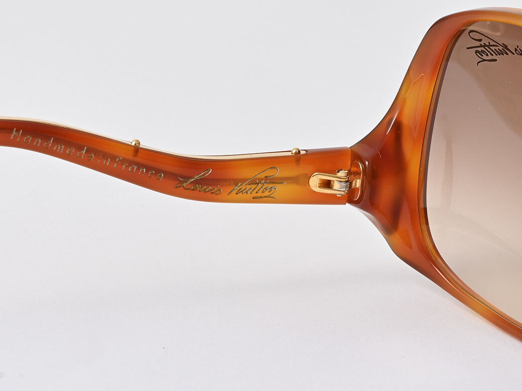 Auth LOUIS VUITTON GINA Sunglasses Square Brown Z0053WN Plastic Gina Tortoise8