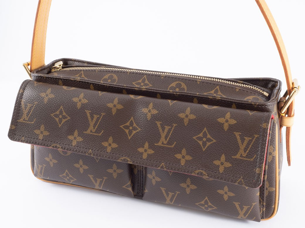 Louis Vuitton Bag Vivacite MM Monogram Shoulder Bag M51164 Reuse Used Preowned23