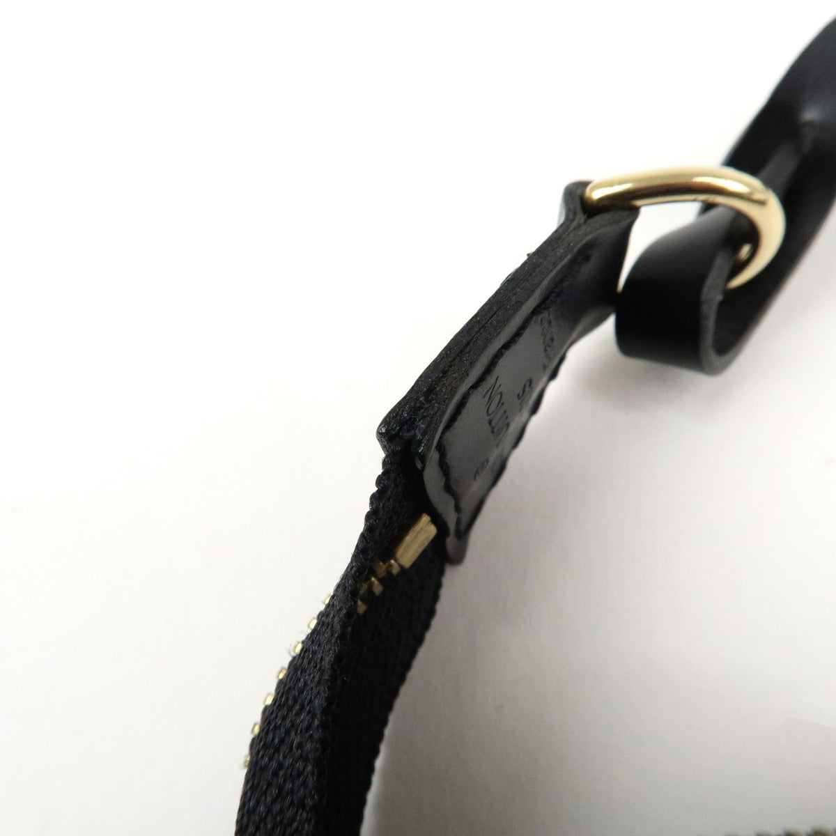 LOUIS VUITTON Pochette Accessoires Black Epi Leather Handbag M52942 Preowned16