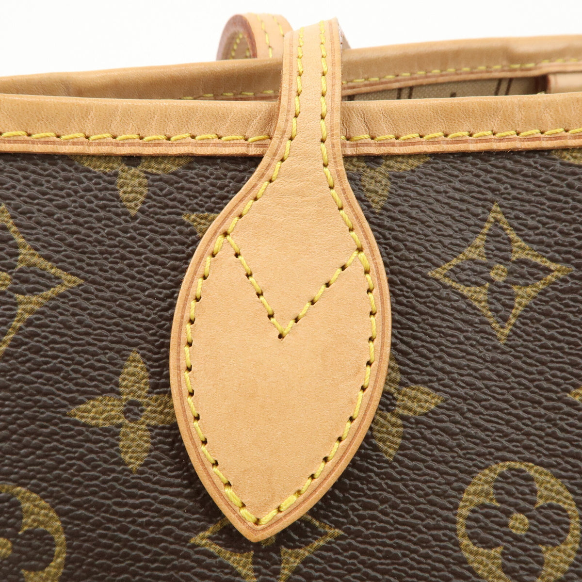 Louis Vuitton Monogram Neverfull PM Tote Bag Brown Leather M40155 Preowned Auth8