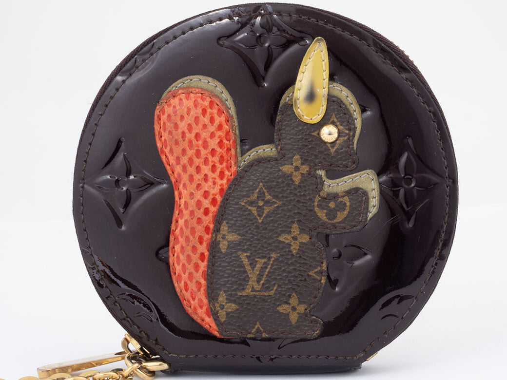 Louis Vuitton coin purse Monogram Vernis Amarante Portemonnay Ecreuil M913862
