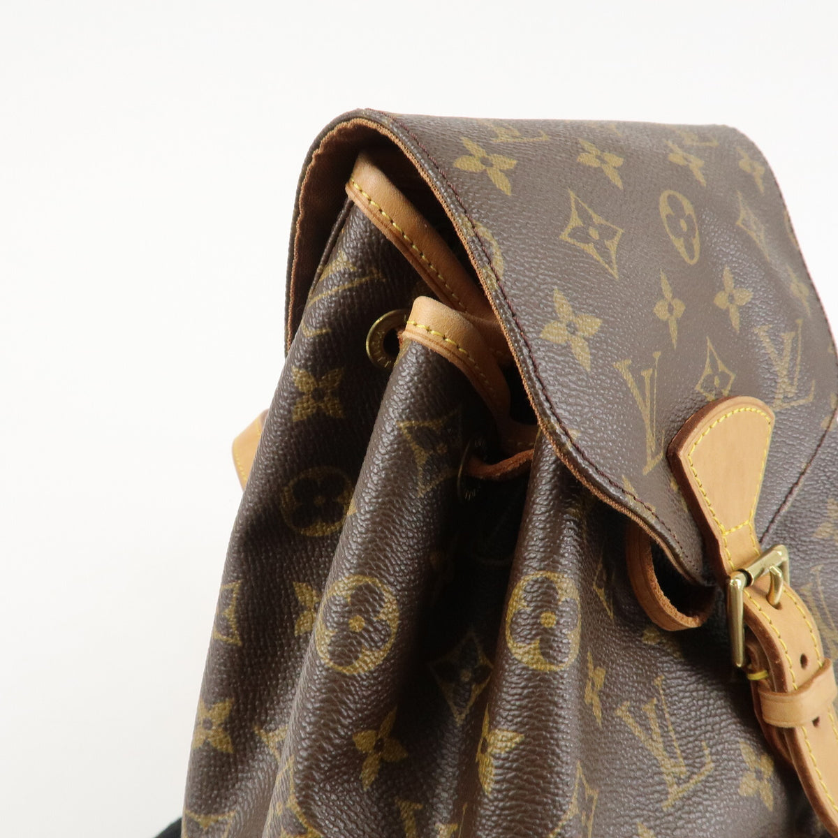 Louis Vuitton Montsouris MM Monogram Backpack M51136 Ruck Sack Preowned Auth14