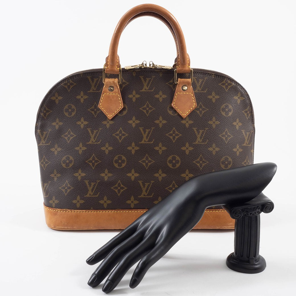 LOUIS VUITTON Alma PM Monogram Canvas Handbag Tote Bag M51130 Preowned Auth20