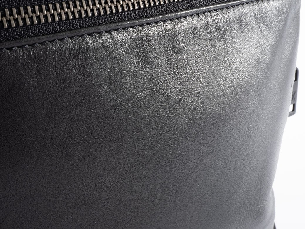 LOUIS VUITTON Upton Defile Black Leather Men Business Bag M92400 Preowned Auth14