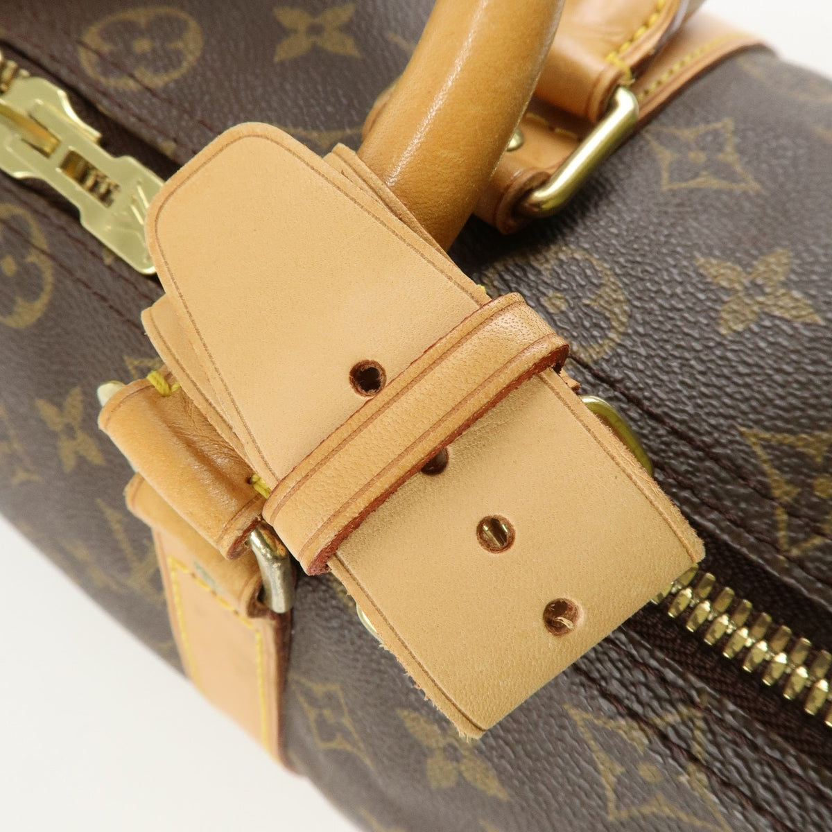 Louis Vuitton Monogram Keep All 45 Boston Bag Brown M41428 Authentic Used F/S19