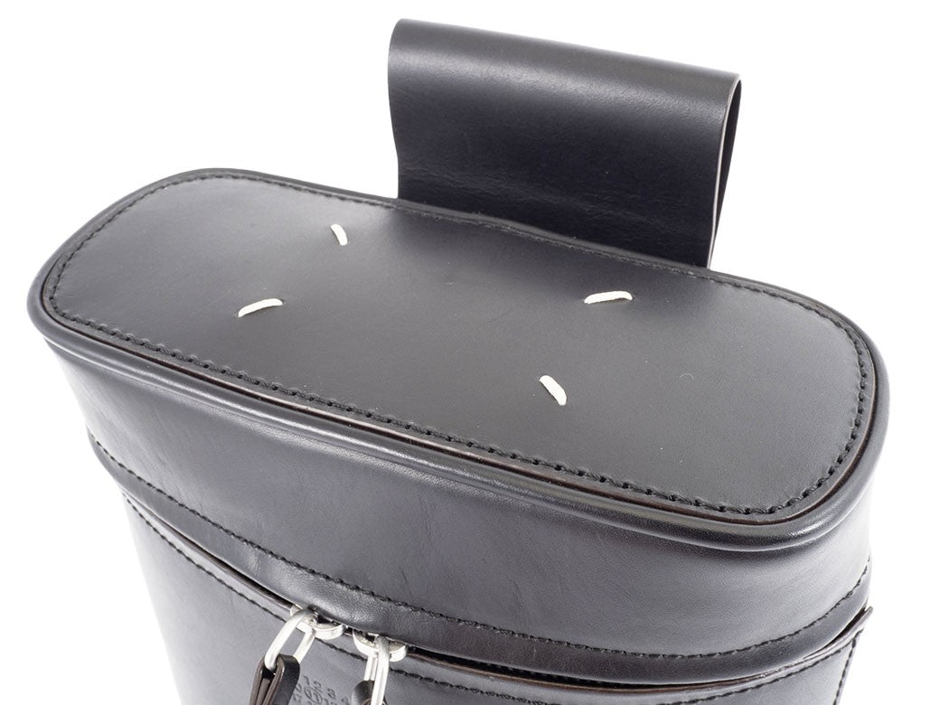 Auth Maison Margiela Backpack S55WA0131 Leather Black Reuse Used Preowned11