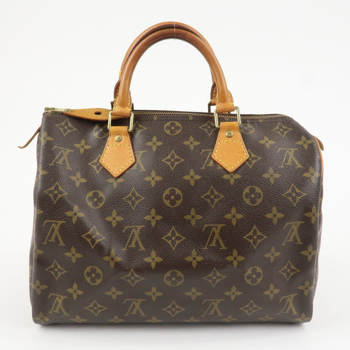 Louis Vuitton Monogram Speedy 30 Boston Bag Hand Bag Brown M41526 Auth Used F/S1