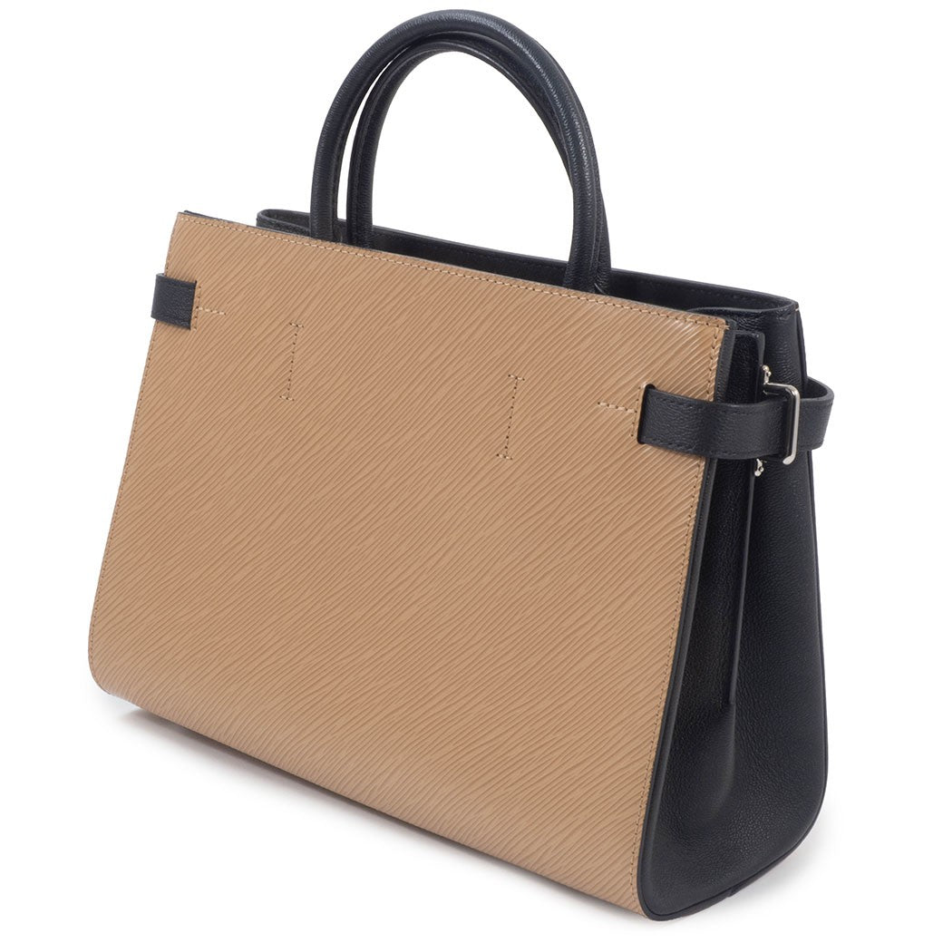 LOUIS VUITTON Twist Tote Bag Epi Camel Short Crossbody Shoulder Bag Preowned3