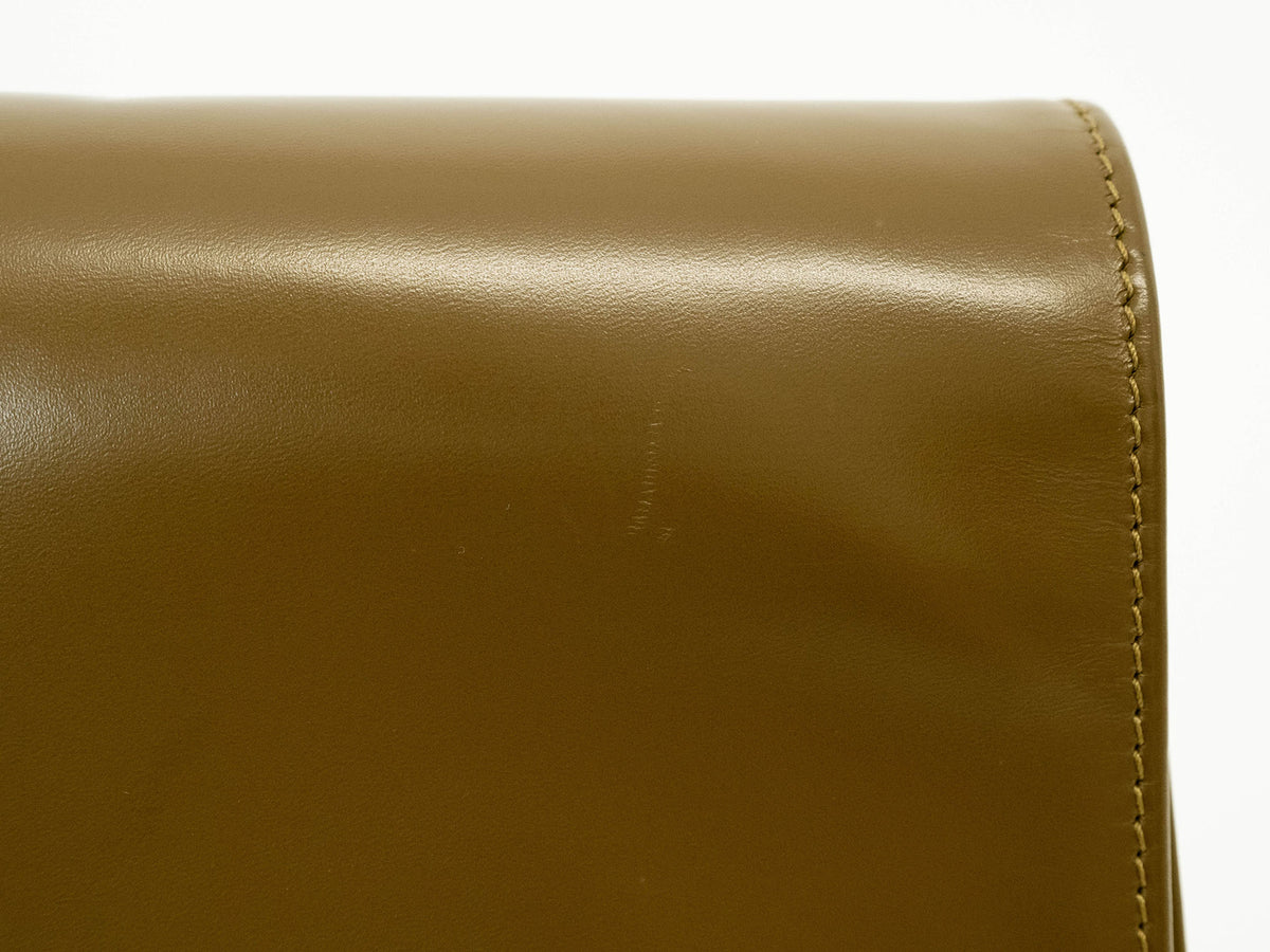 Christian Dior Vintage Dior Clutch Bag Second Bag Brown Women's Leather Belt4