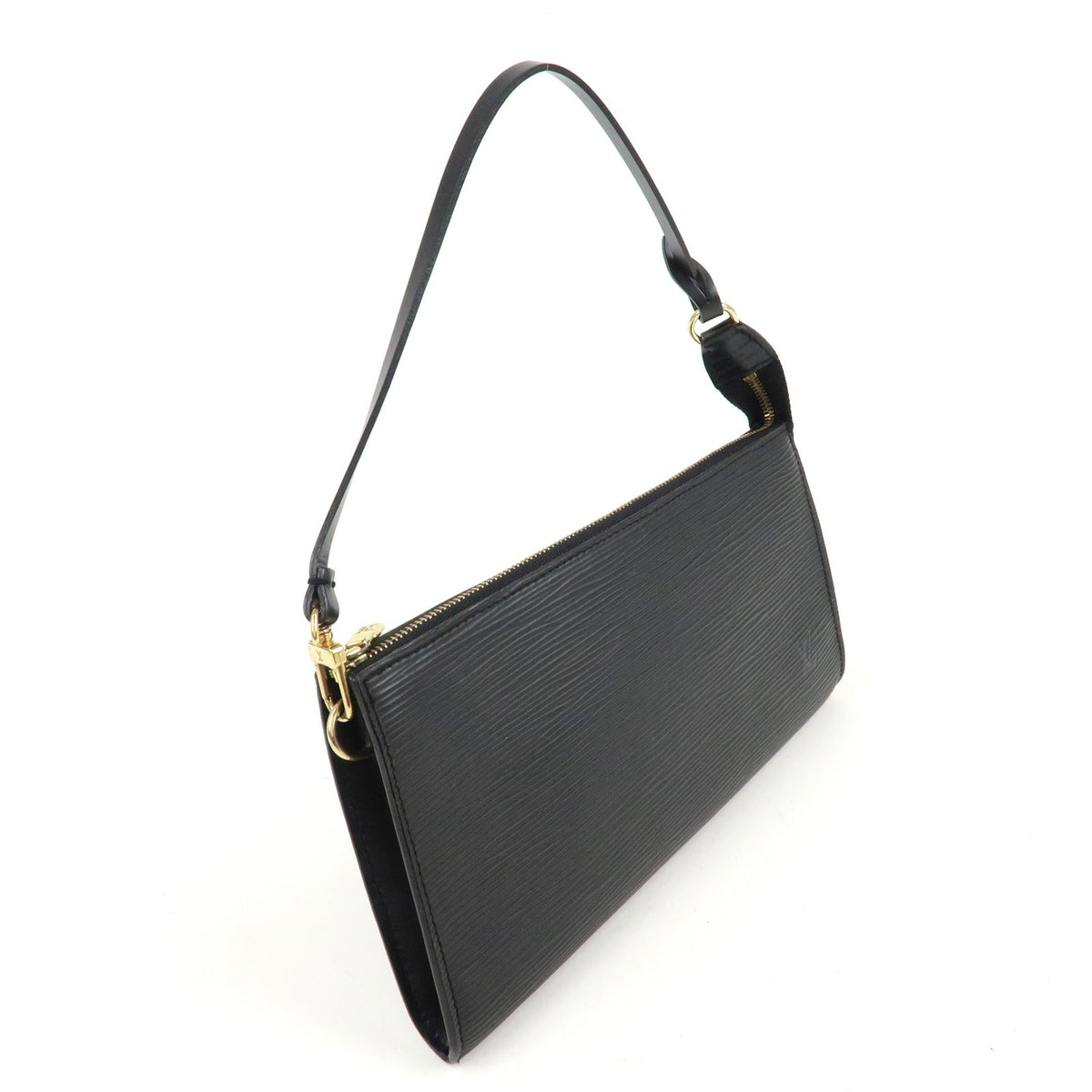 LOUIS VUITTON Pochette Accessoires Black Epi Leather Handbag M52942 Preowned3