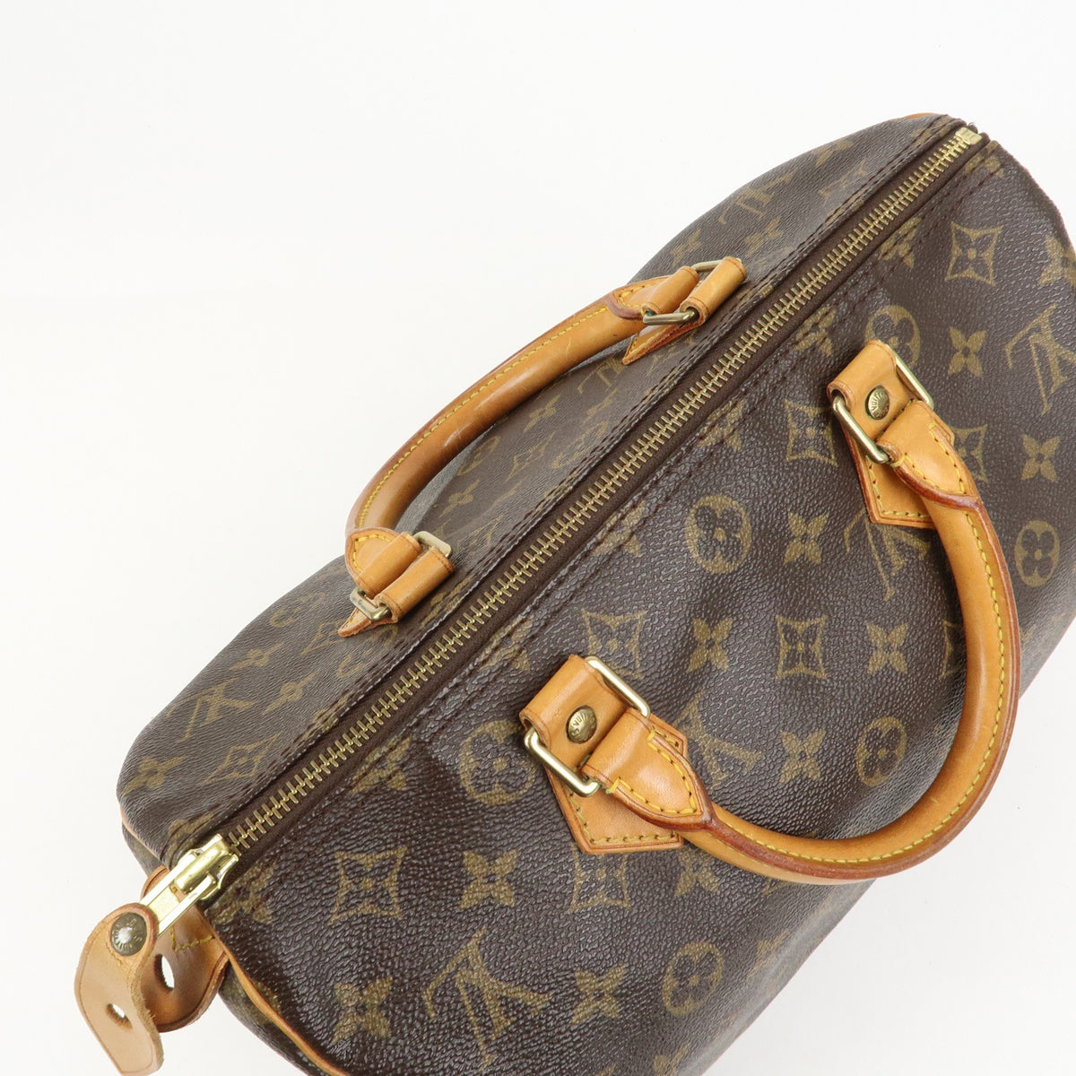 Louis Vuitton Monogram Speedy 30 Boston Bag Hand Bag Brown M41526 Auth Used F/S17