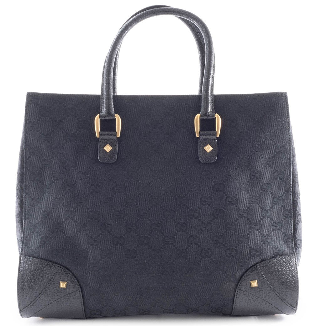 Gucci GG Canvas Handbag Women's Tote Bag Studs 120897 Preowned Used Reuse0