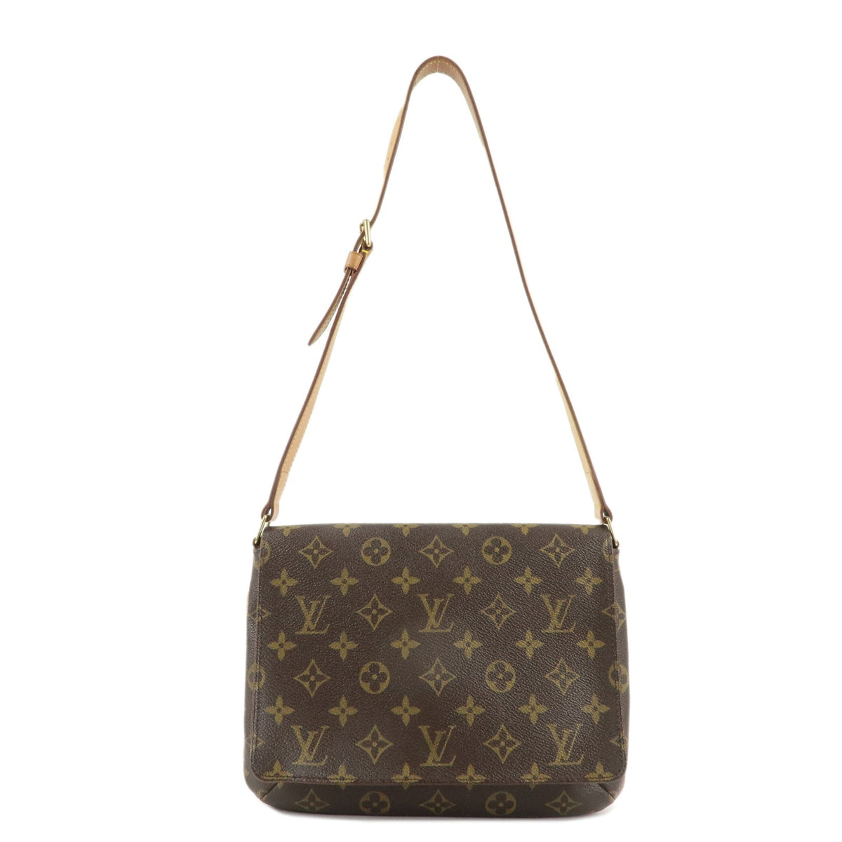 Louis Vuitton Monogram Musette Tango Short Shoulder Flap Brown M51257 Preowned0