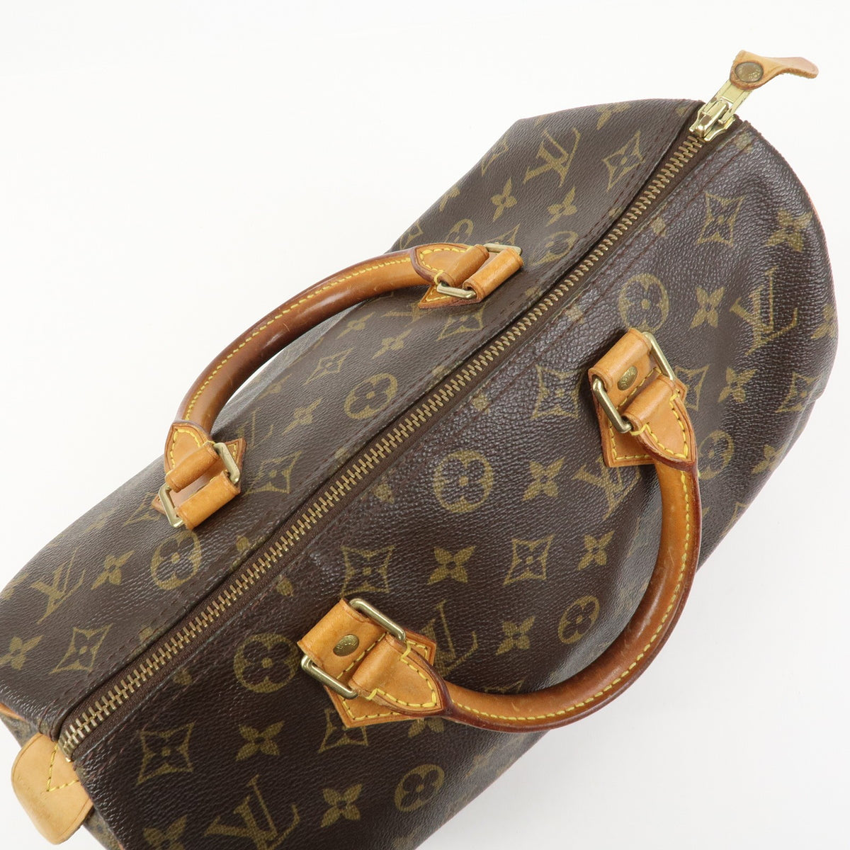 Louis Vuitton Monogram Speedy 30 Boston Bag Hand Bag Brown M41526 Auth Used F/S15