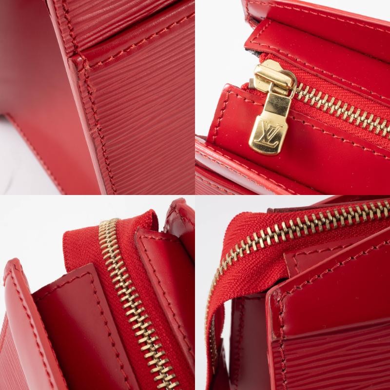 LOUIS VUITTON Riviera Womens Handbag Tote Bag Red Epi Leather Preowned Auth15